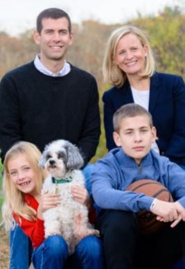 Brady Stevens with his Family.